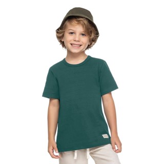 Camiseta Infantil Masculina Básica Trick Nick Verde