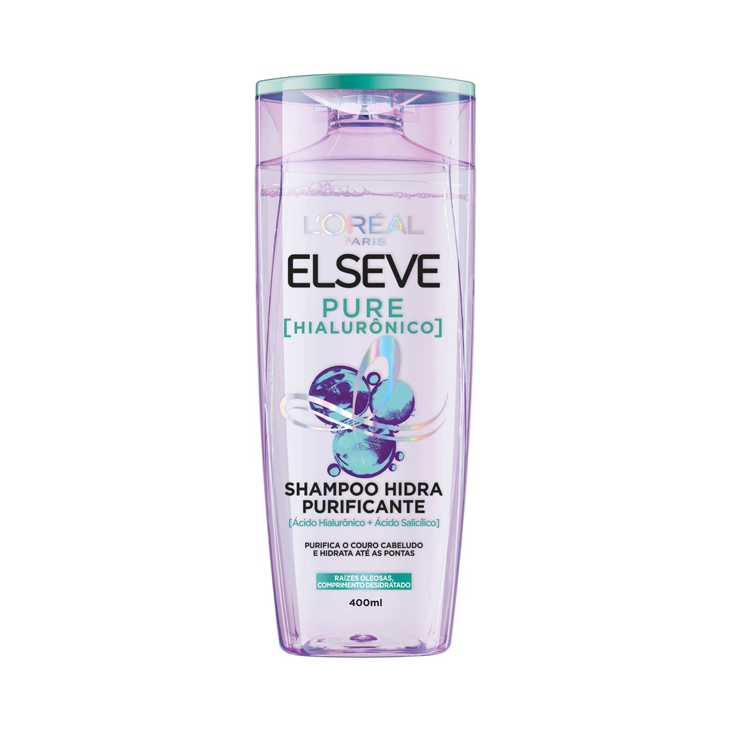Shampoo L'Oréal Paris Elseve Pure Hialurônico 400ml em Oferta na Shopee