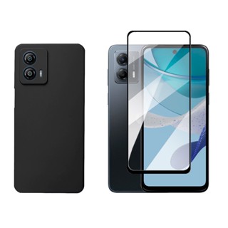 Capa Anti Impacto Aveludada Para Moto G53 + Pelicula Vidro 9D