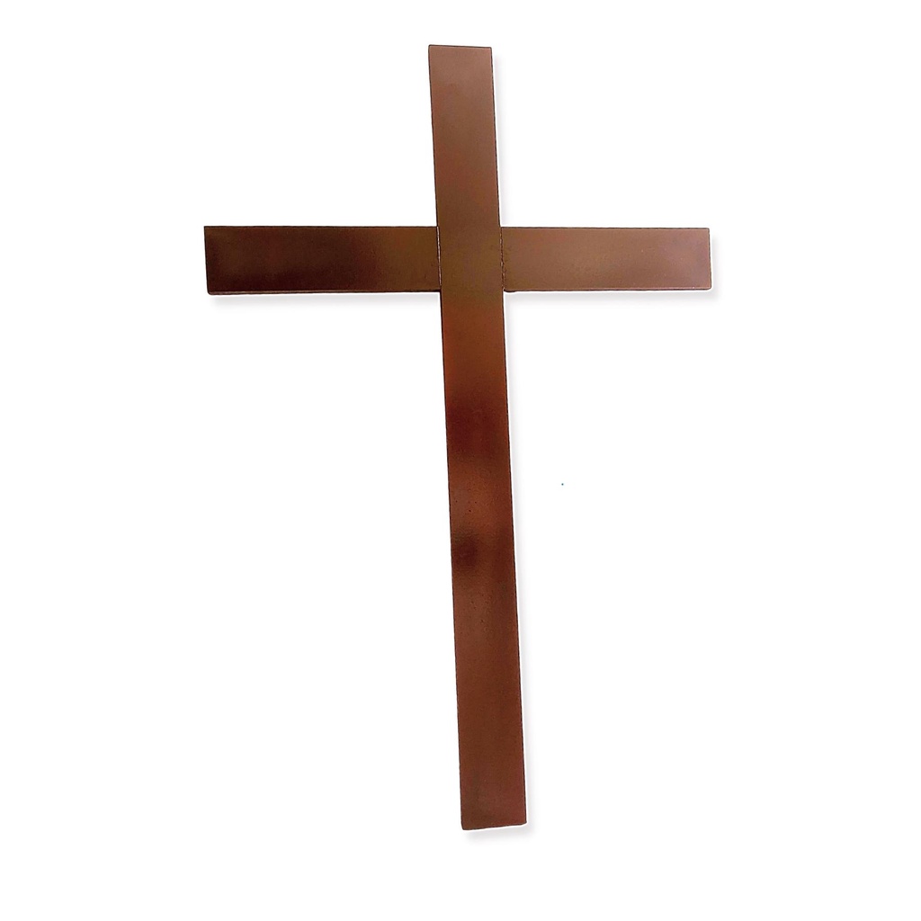 Crucifixo De Parede Cruz De Madeira Ecumênica 50cm Evangelica Sem Imagem Rústica Para Altar Igreja Capela Minimalista em Oferta na Shopee