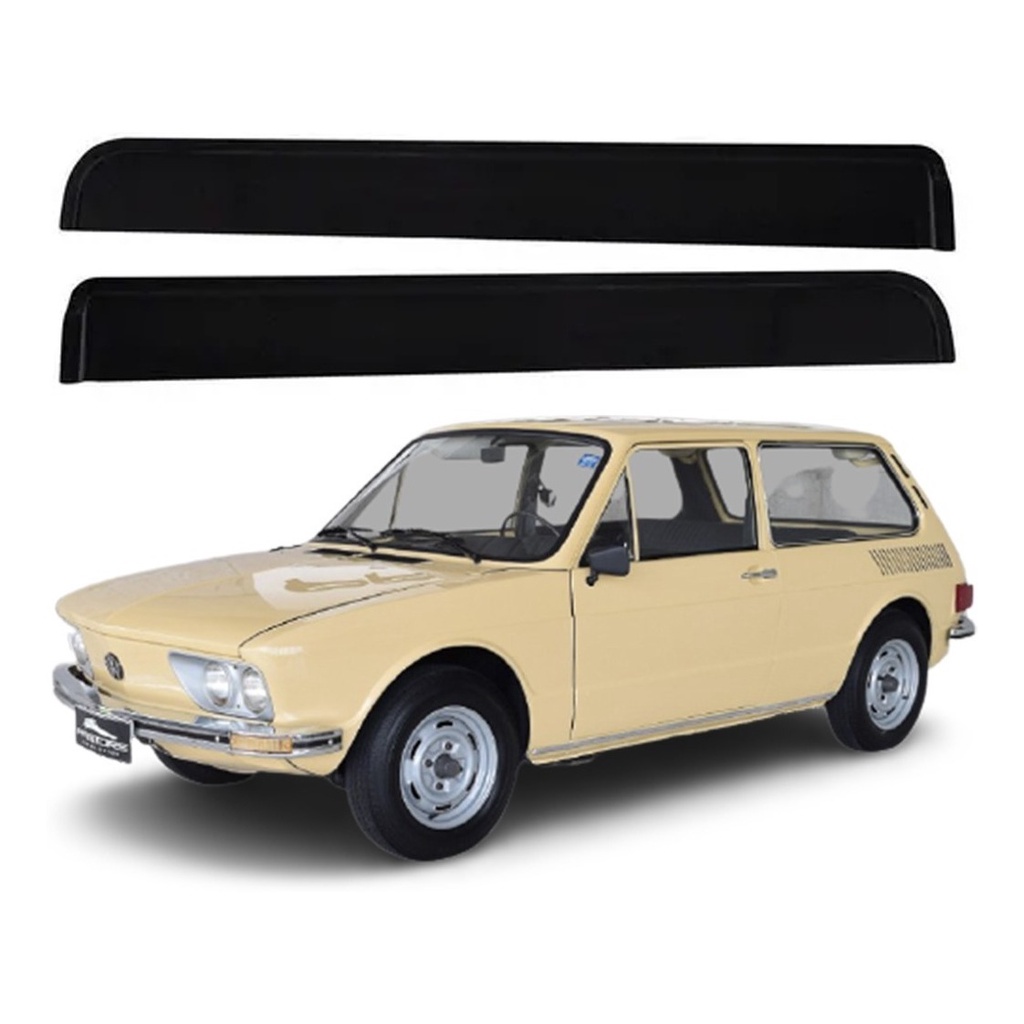 Calha De Chuva Defletor Vw Brasília 1973 A 1982 Acrílico 40.024A