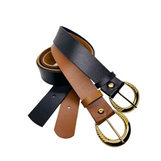 Kit 2 Cinto Feminino Fivela Dourada Da Moda - Rita
