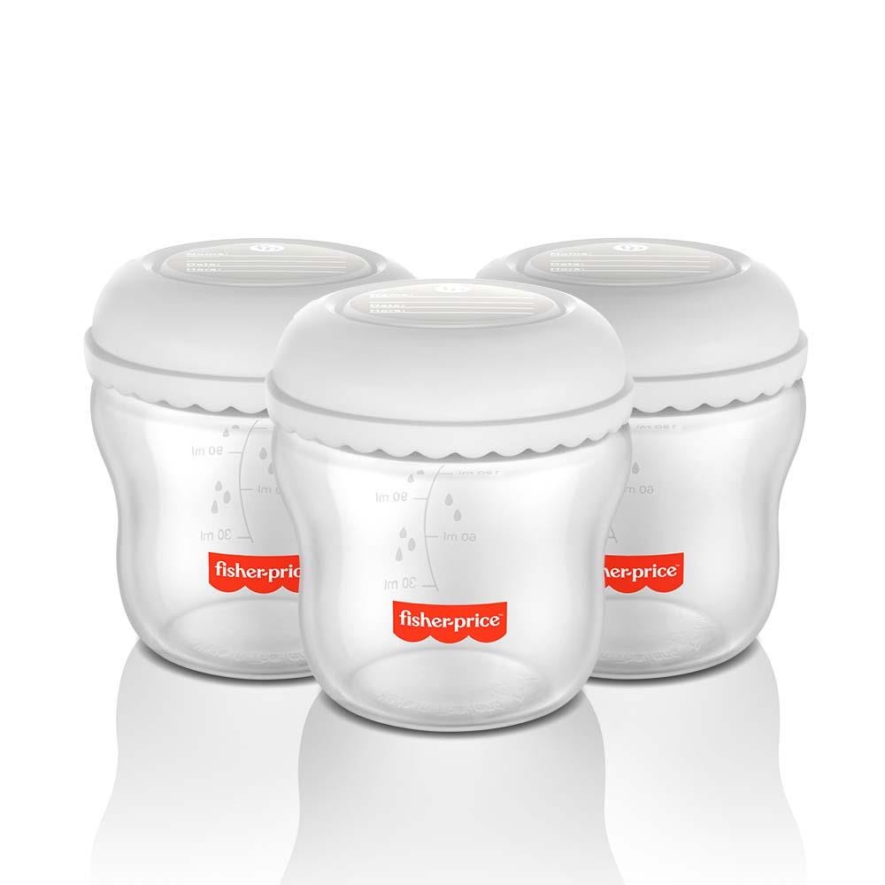 Kit 3 Frascos para Armazenar Leite  Moms Essentials - BB1077 em Oferta na Shopee