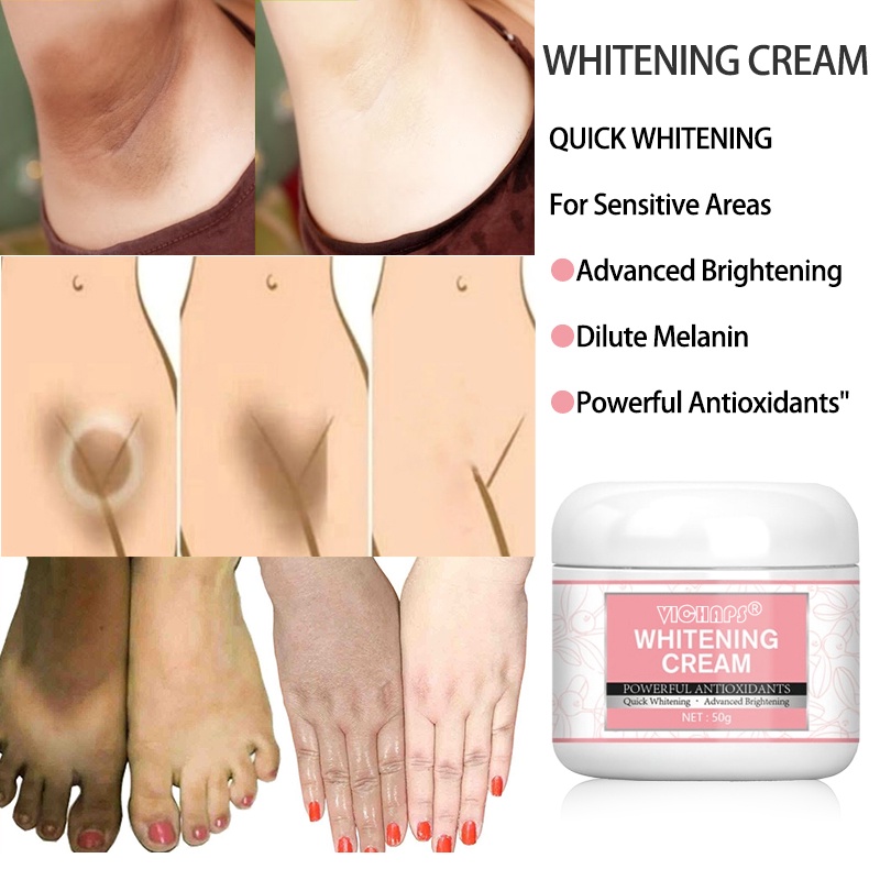 Creme Branqueador Corporal/Joelho Axilas/Nádegas/Alvejante Privado Remover Pigmentação De Melanina Melhorar A Nutrição Tediosa Cuidados Com Pele Brilhante