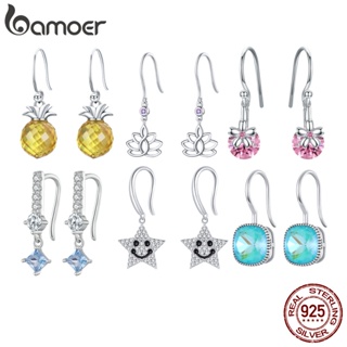 Brincos Bamoer 925 Prata Ananás Folha De Ganchos De Orelha De Abacaxi Jóias De Moda Feminina em Oferta na Shopee