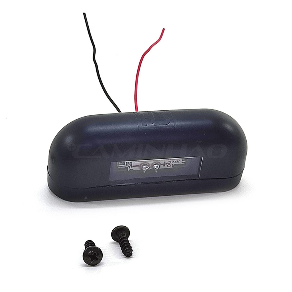 Lanterna Luz de Placa LED Bivolt 12V 24V Preta em Oferta na Shopee