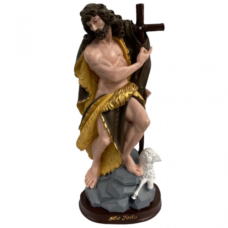 Escultura Sao Joao Batista 30 cm em Resina