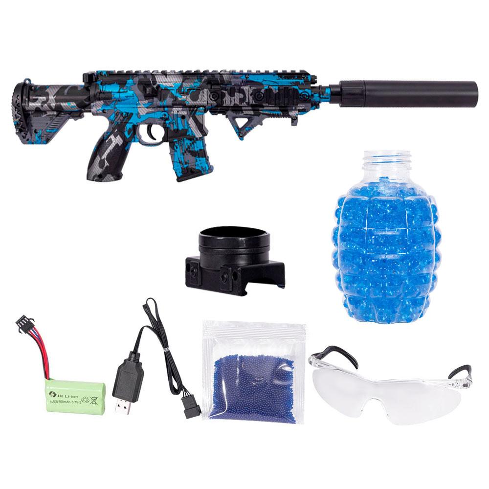 Rifle Bolinha Gel Arma Brinquedo Automática AK-47 51cm Orbeez