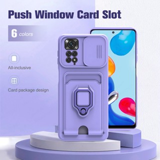 capinha Para Xiaomi REDMI Nota 11 11S 11S PRO 8 8PRO 9 9S/9PRO 5G Lente De Câmera Deslizante Estojo De Telefone Macio