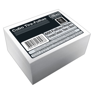 Bloco de Rascunho Cubo Tira-Folhas 600 Folhas Branco - Tilibra em Oferta na Shopee