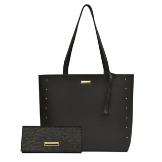 Bolsa Sacola Grande Universitária + Carteira Kit Com 2 peças