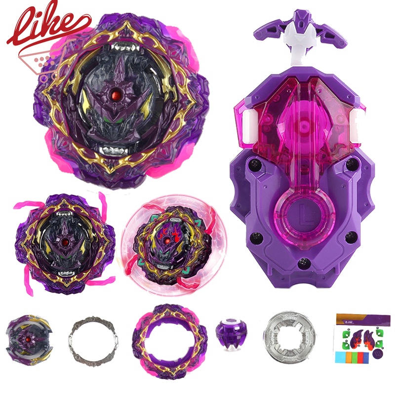 Spinning Tops BU Booster B-206 Barricade Lucifer with B-184 Launcher Set Battle Ultimate Spinning TopsToys for Children