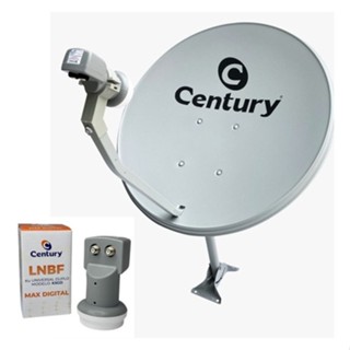 Antena Parabólica Century 60cm Banda Ku Com Lnb Duplo