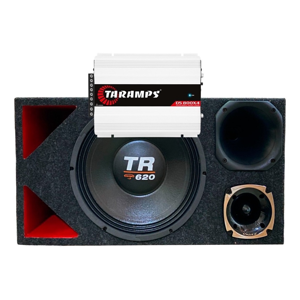 CAIXA TRIO TR 620 TRITON COMPLETA AUTOMOTIVA DUTO TRIANGULAR MÓDULO TARAMPS em Oferta na Shopee