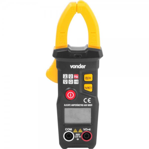Alicate Amperimetro Digital Inteligente AAV6002I Vonder · foto 2
