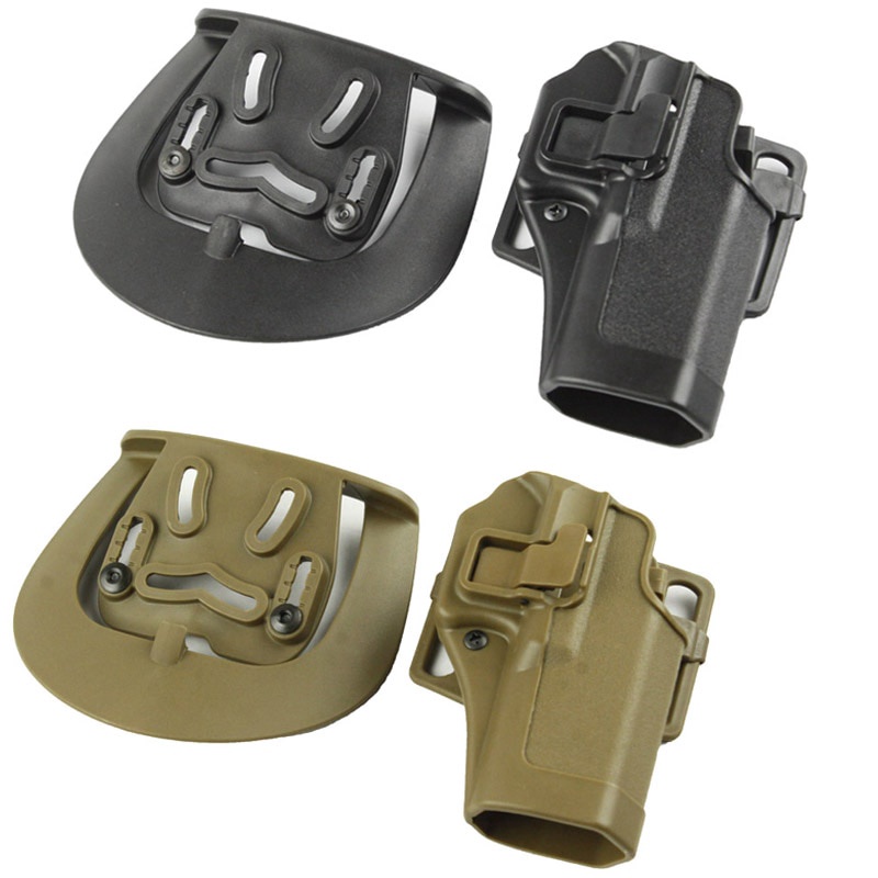 Coldre Tático CQC Airsoft Quick Draw Para Mão Direita E Esquerda Glock 17 18 19 23 26 32