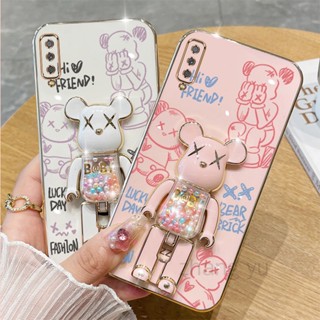 Caixa De Telefone Samsung A7 2018 A750 A70 A50 A50S A30S TPU 3D Candy Suporte De Ultra Fina Eletroplatada Capa Macia À Prova De Choque Bumper
