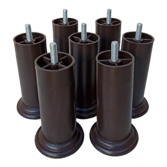 pes para cama box  ortobom, castor, gazin, kit com 6 pés