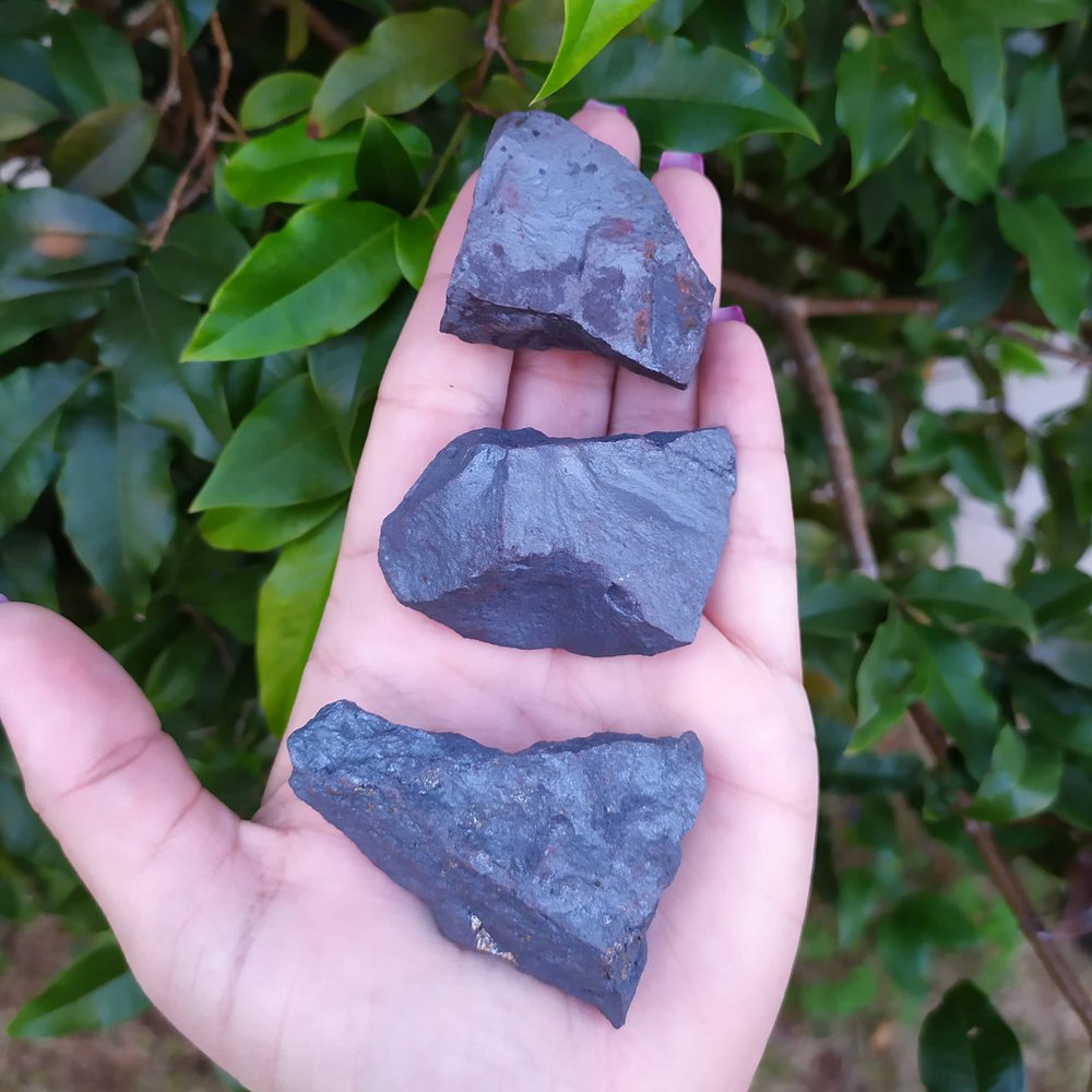 PEDRA BRUTA HEMATITA - PROTEÇÃO / CRISTAL / PEDRA NATURAL