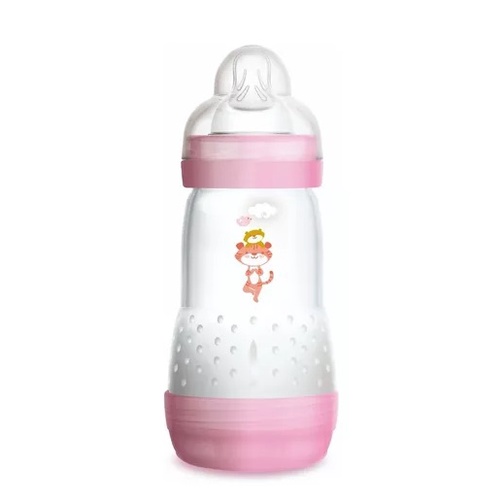 Mamadeira Infantil MAM Easy Start Anticólica 2+Meses Rosa 260Ml - MAM