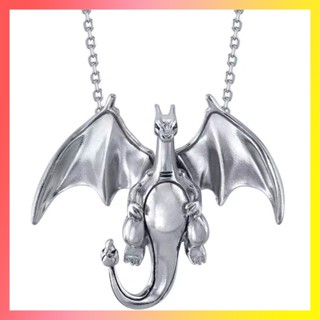 Pokémon Elf Charizard Necklace Pingente Colar De Luxo Leve Estilo Tridimensional Homens Mulheres Vestem Presentes De Aniversário