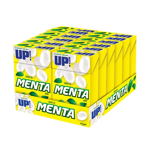 Bala Mastigável Up Menta - Pacote com 12 Unidades