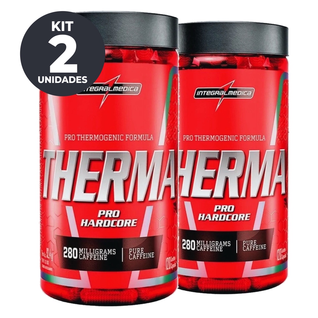 Therma Pro 120 Caps Termo Cafeína Integral Kit 2 Potes