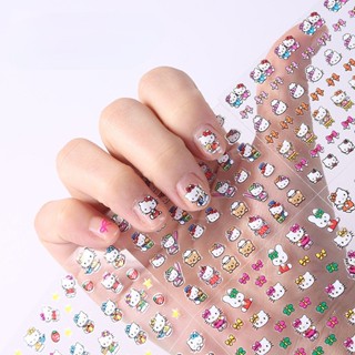 Hello Kitty Autocolantes De Unhas Para Crianças Bonitas Meninas Doces À Prova D