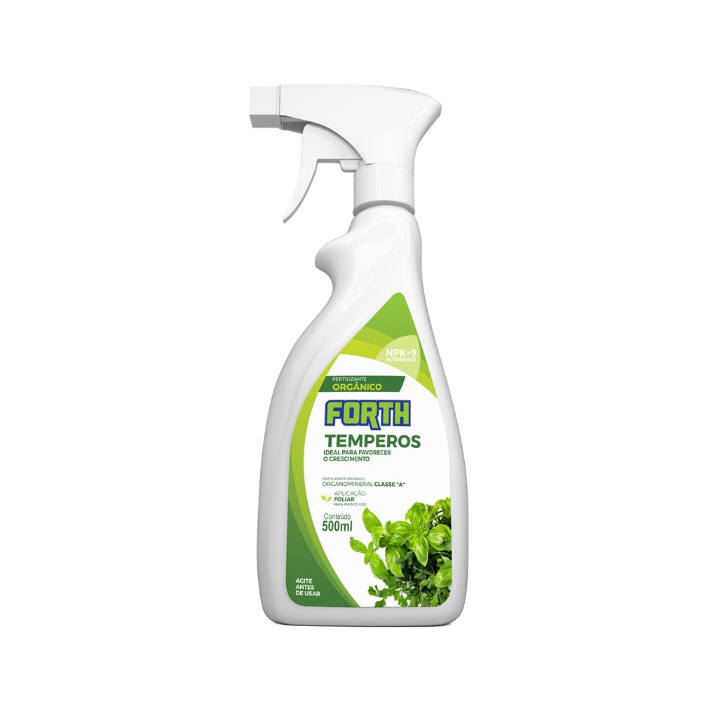 Adubo Fertilizante Forth Temperos 500ml Orgânico Pronto Uso