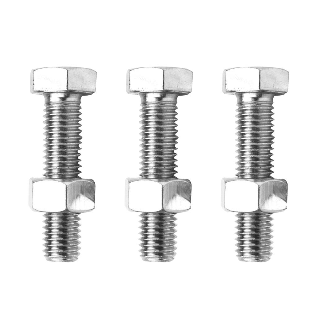 Parafuso Cabeca Sextavada Com Porca 3/8x1 Pol. 3 Pecas Sfixa