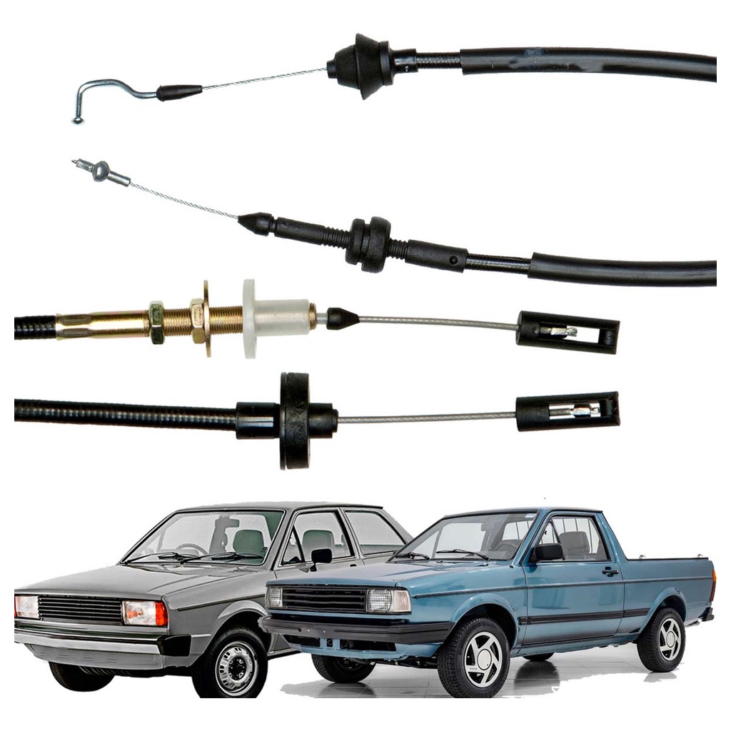 Kit Cabo Acelerador E Embreagem Gol Ap 1.6 1.8 89 A 94 - 1124 IKS e 1306 IKS