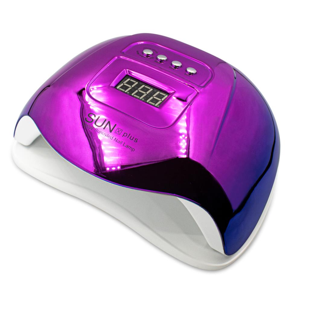 Cabine Estufa SUN X Plus LED UV 36 LEDs 120W Metálica Cromada Unhas de Gel Manicure Nail Designer