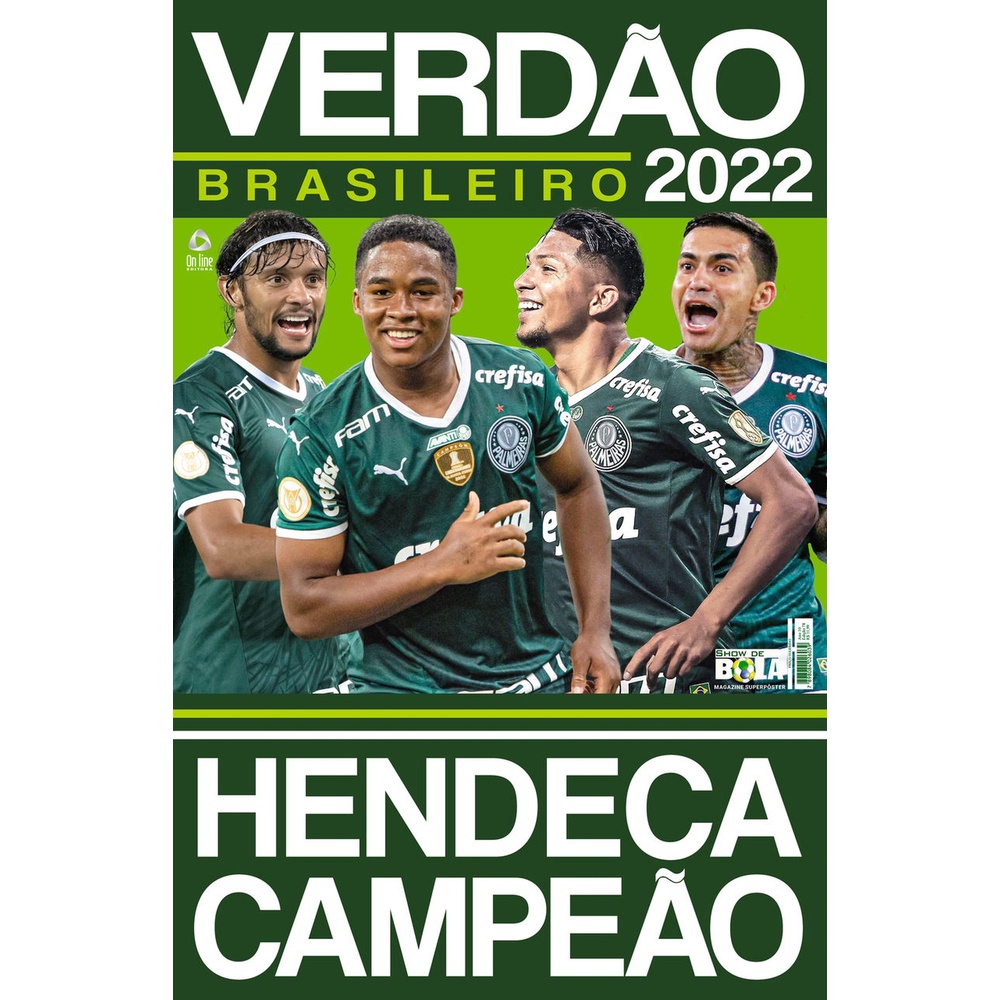Show de Bola Magazine SuperPôster - Palmeiras Campeão Brasileiro 2022 - Books & Magazines