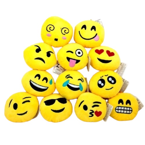kit 5 peca Chaveiro emoji de whatapp pelúcia pronto para entregar modelo aleatorias em Oferta na Shopee