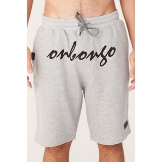 Bermuda Onbongo Moletom Cinza Mescla