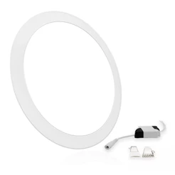 Plafon Embutir Led Painel 18w Redondo Branco Frio 6000k