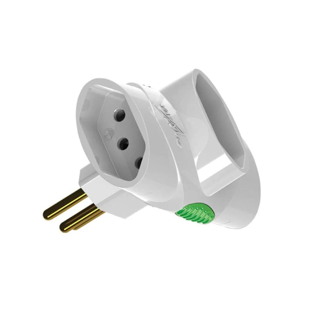 Plug Adaptador para tomada Multiplicador 3 Saidas 2P+T 10A/250V DN1676 Daneva