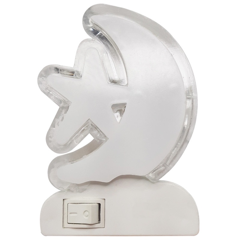 Luminária Abajur de Tomada Luz Led Infantil Meia Lua Bivolt em Oferta na Shopee