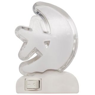 Luminária Abajur de Tomada Luz Led Infantil Meia Lua Bivolt em Oferta na Shopee