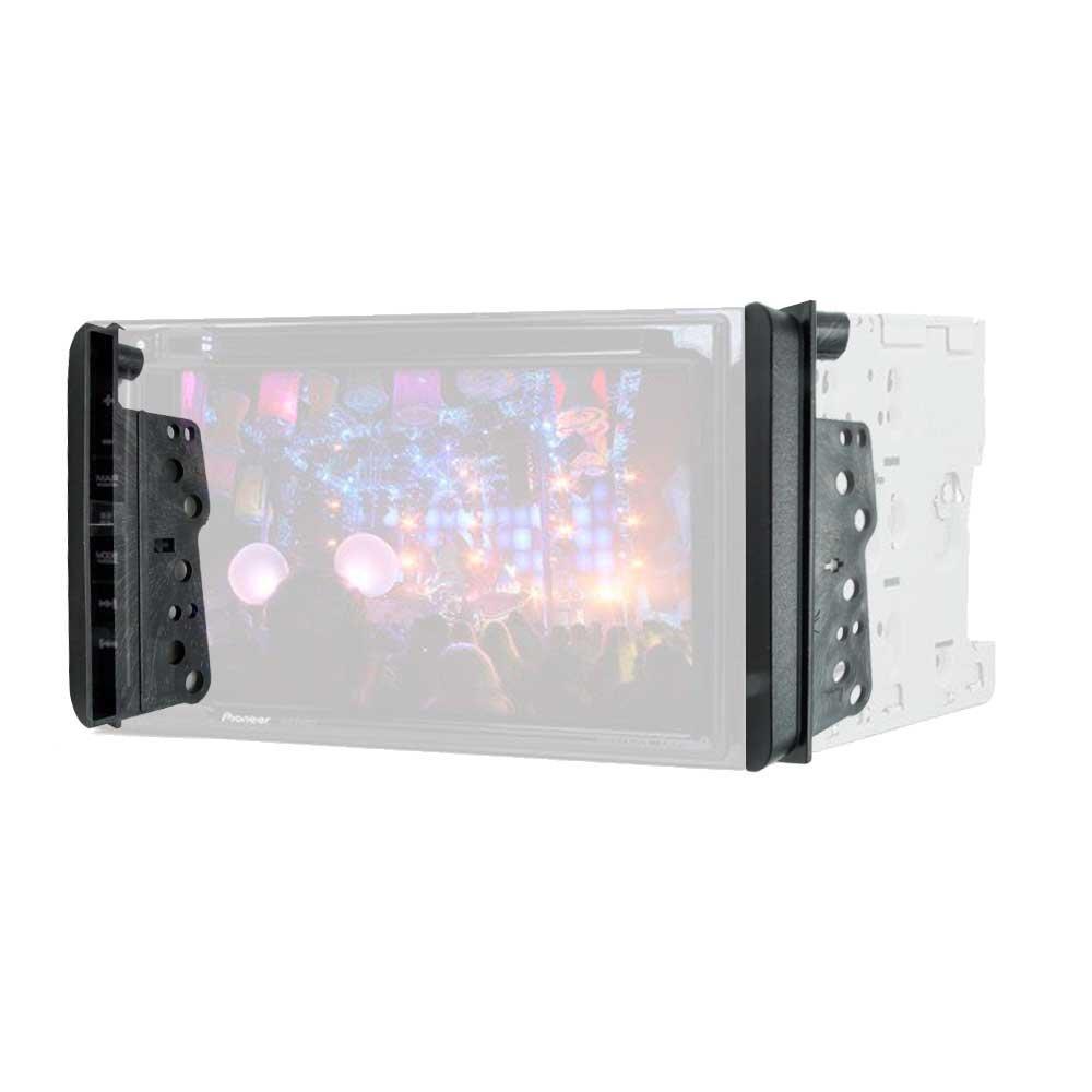 Moldura de Rádio Toyota Corolla 15 16 17 Sw4/Srv Preta Padrão Japonês/Chinês Permak