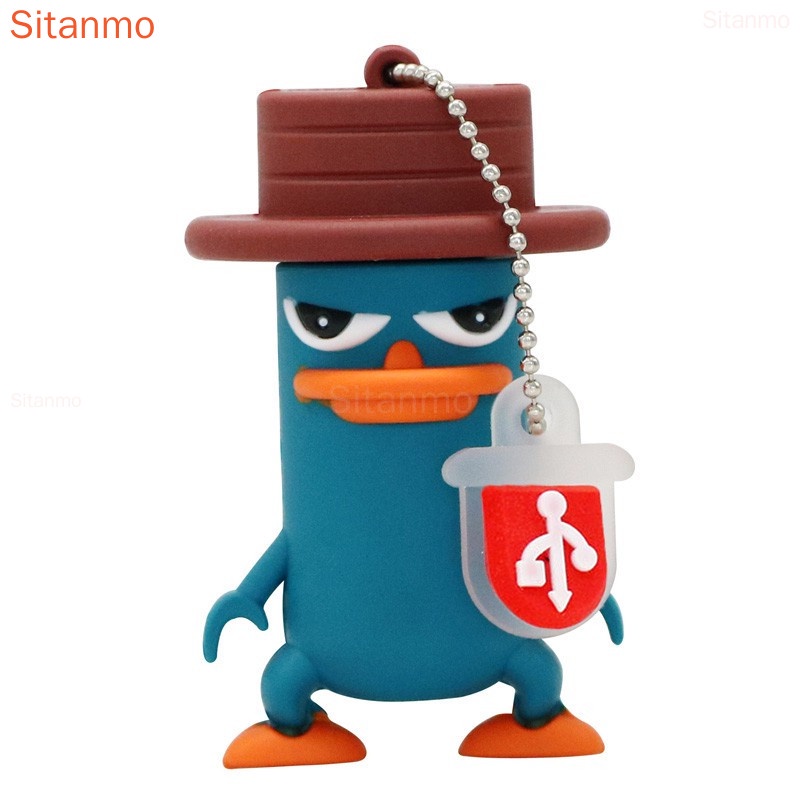Pendrive De Alta Velocidade 2TB 1TB 128GB Unidade Flash USB À Prova D'água 8GB 16GB 32GB 64GB 1GB Platypus Blue Silicone Fofa em Oferta na Shopee