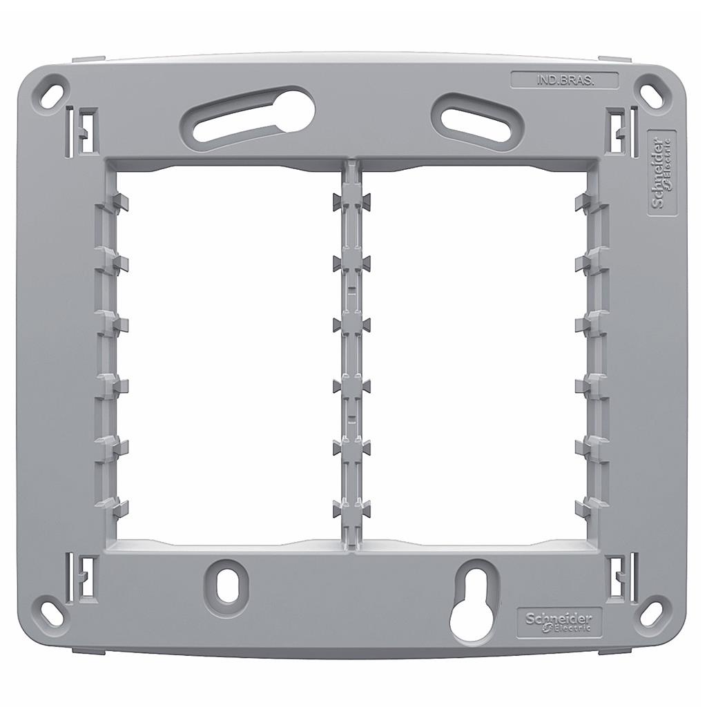 Suporte 4X4 Para 6 Modulos Branco Miluz Schneider em Oferta na Shopee