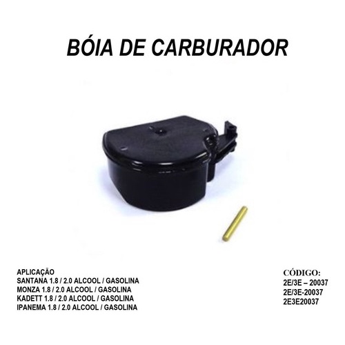 Boia Carburador  2e7 3e Belina Monza Del Rey Opala Gol 200*