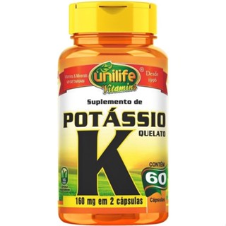 Potassio Quelato K 560mg 60 Capsulas Unilife - Oferta
