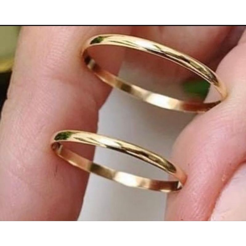Par de Alianças Tradicional  TAMANHO 16-17 2mm Casamento e Noivado Moedas Antigas