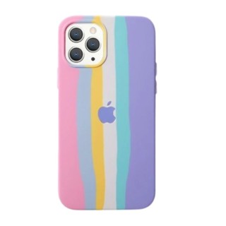 Capinha Capa Compatível com iPhone 11 Colorida Orgulho Case Aveludada Arco-iris