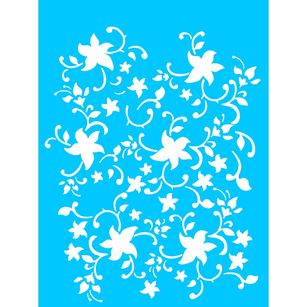 Stencil OPA Estamparia Flor de Bico 15x20cm – 1146