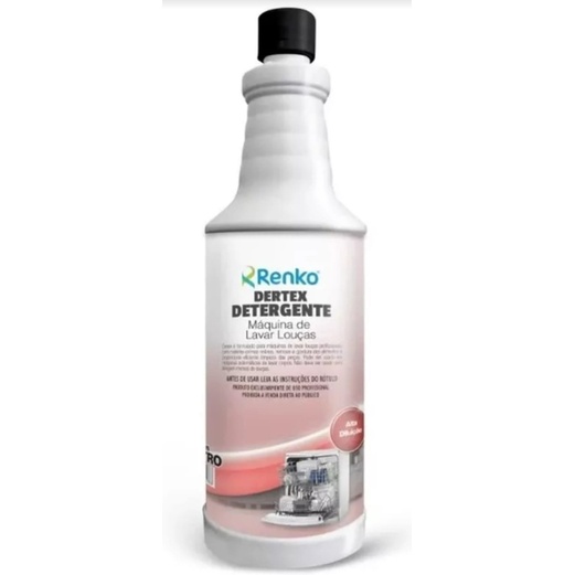 Dertex Renko Detergente Maquina Lavar Louca 1lt Concentrado