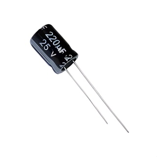 100 Peças Capacitor Eletrolítico 220uf 25v 220 x 25 105ºC em Oferta na Shopee