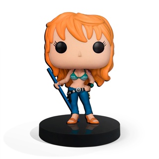 Totem Pequeno Boneco One Piece - Nami 7cm + Base em Oferta na Shopee